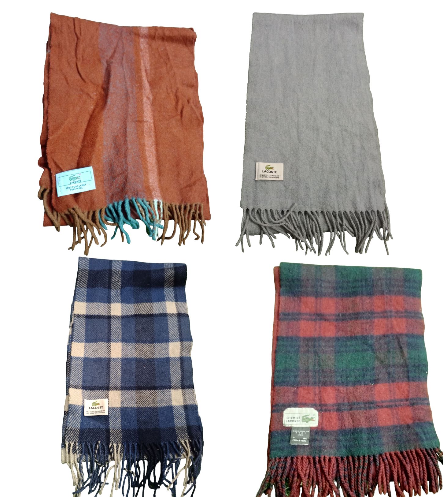 Lacoste scarves 10 pieces