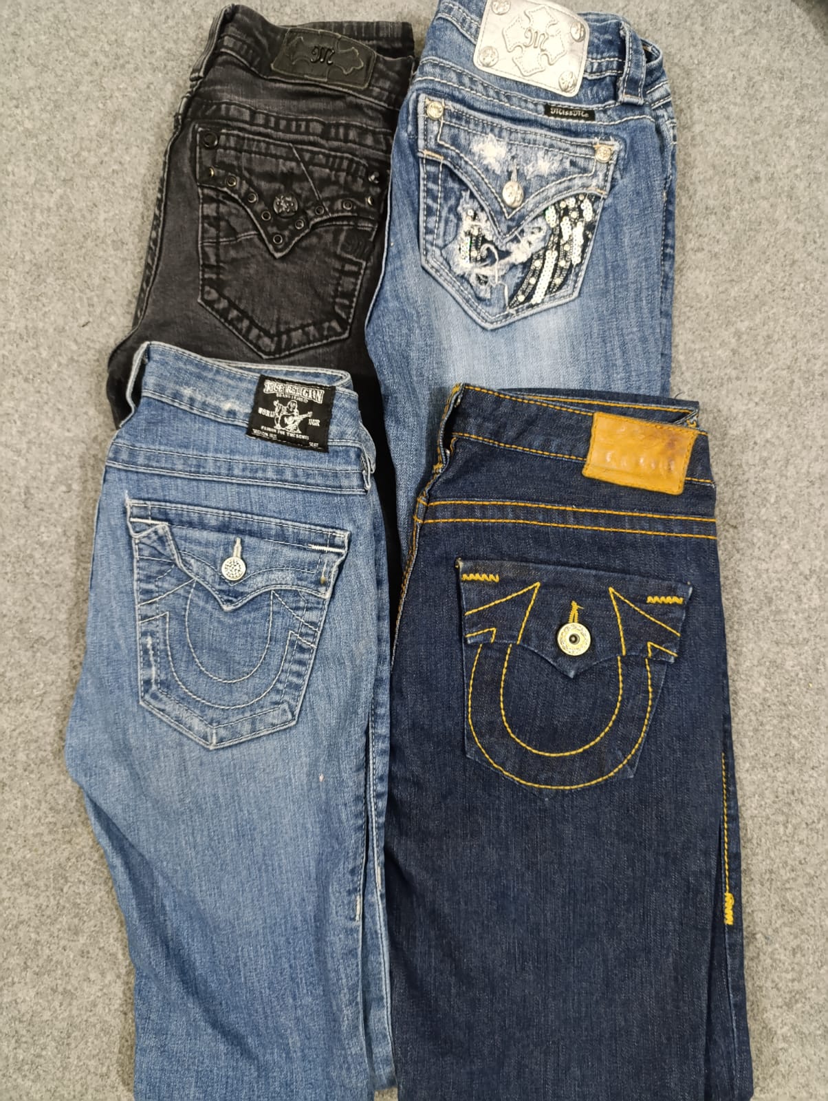 #97 Ladies True Religion and Miss Me Skinny Jeans -12