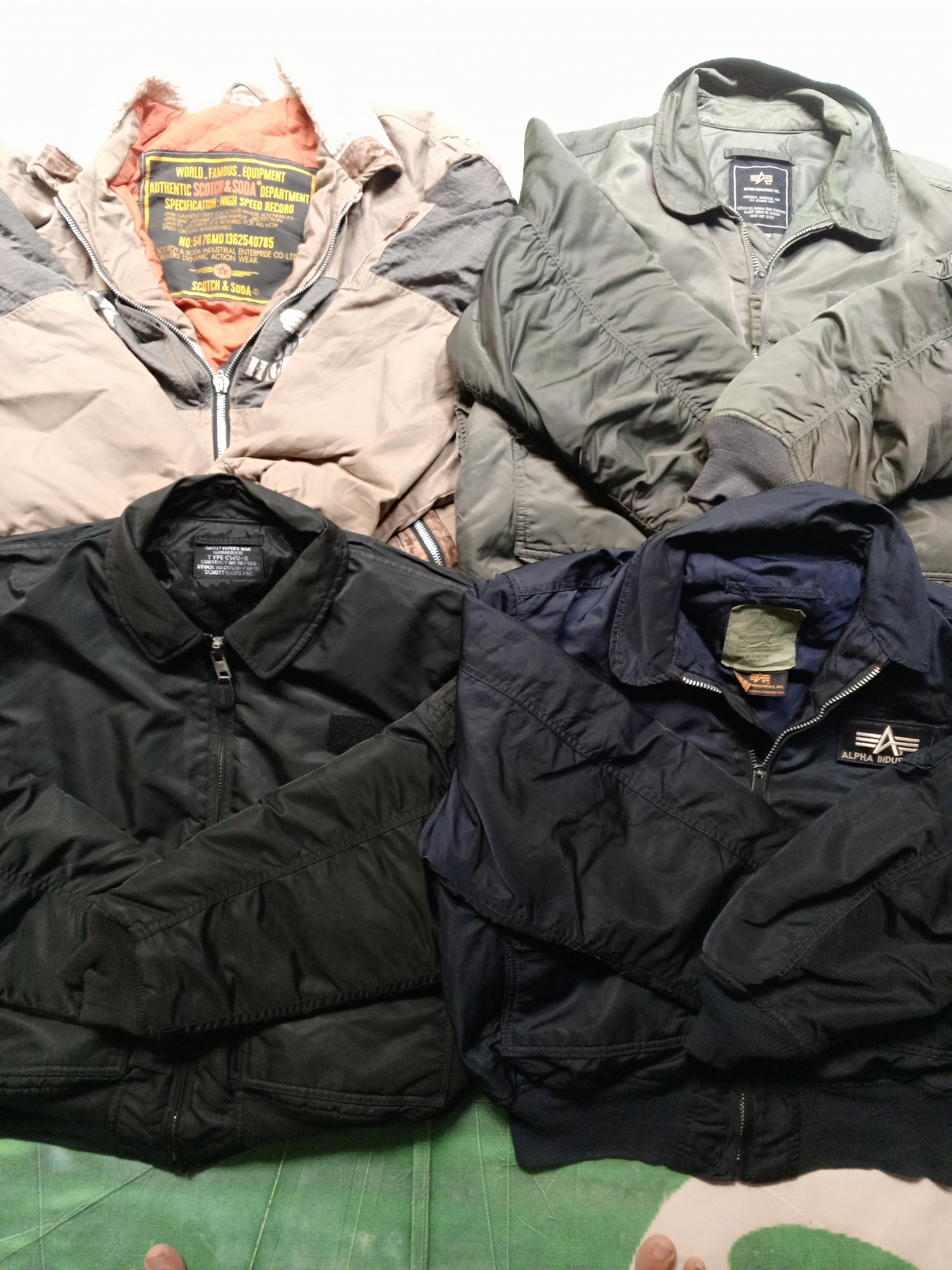 ALPHA AND SCHOTT FLIGHT JACKET 9 PCS