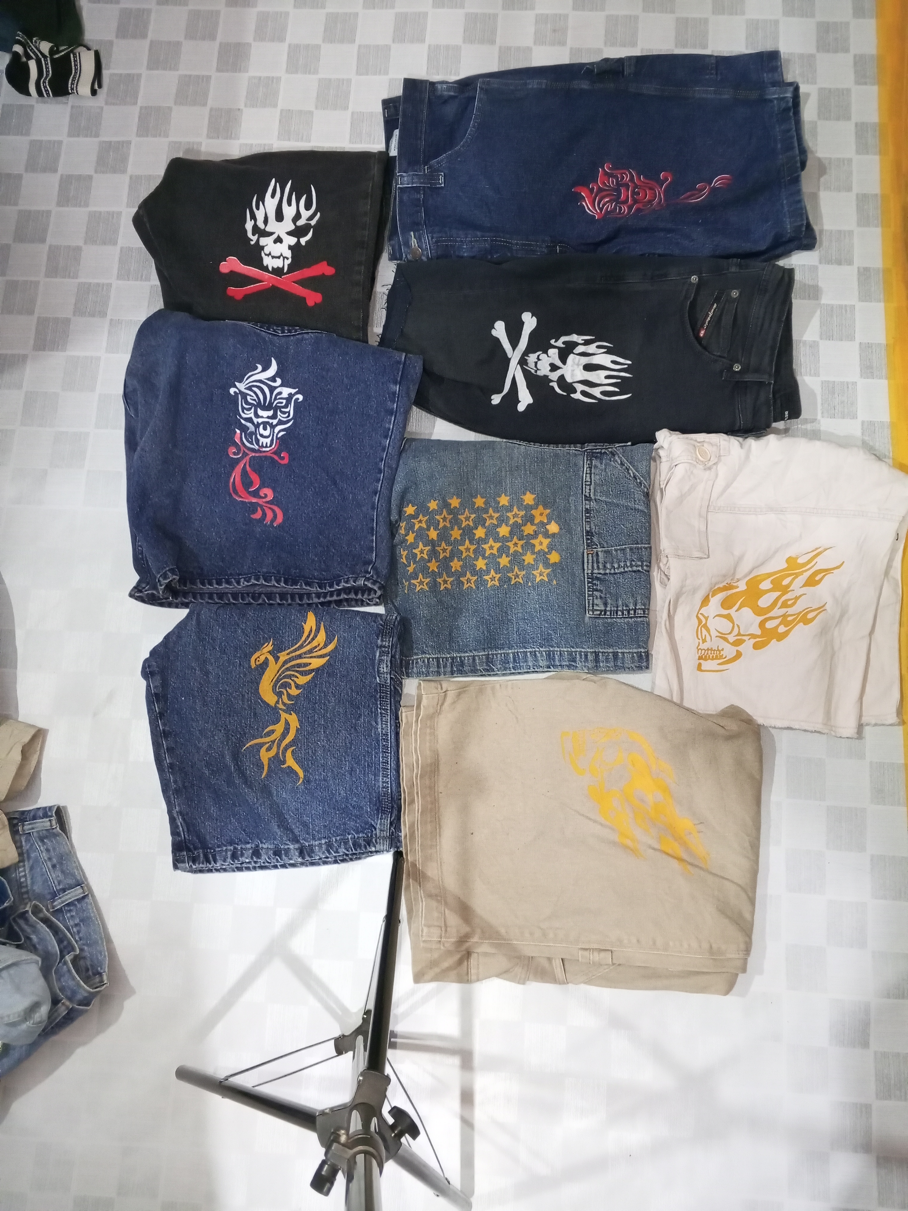 S.Nr. 23 Wrangler Levi's und andere gemischte Marken bedruckte Shorts (21)