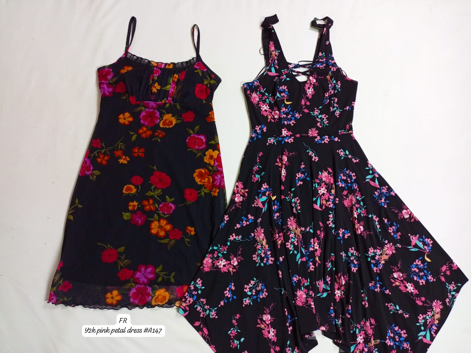 Robes en Pétale Rose Y2K