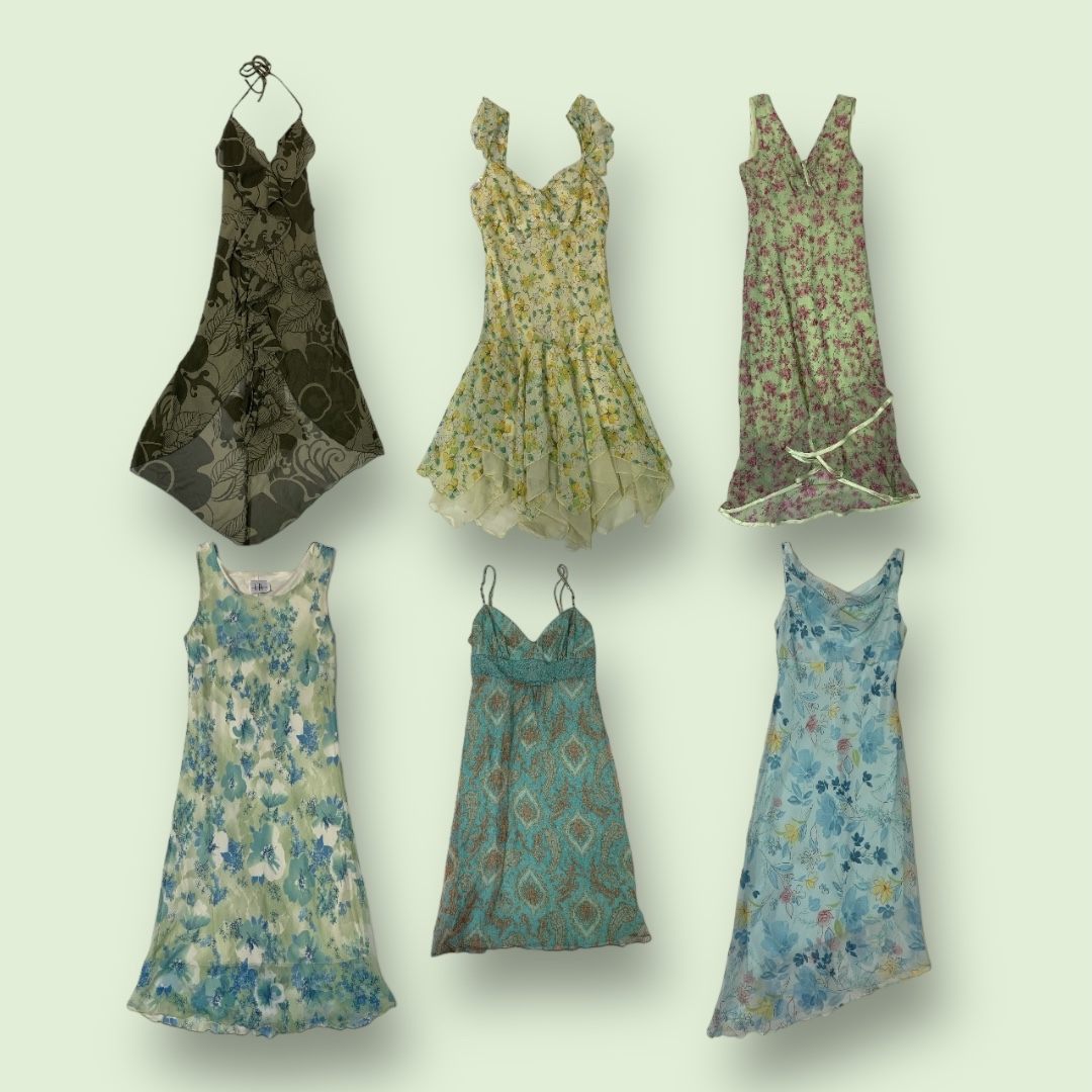 $6 Collection de Robes en Poly Y2K - Ensemble de Mode Vintage Ultime