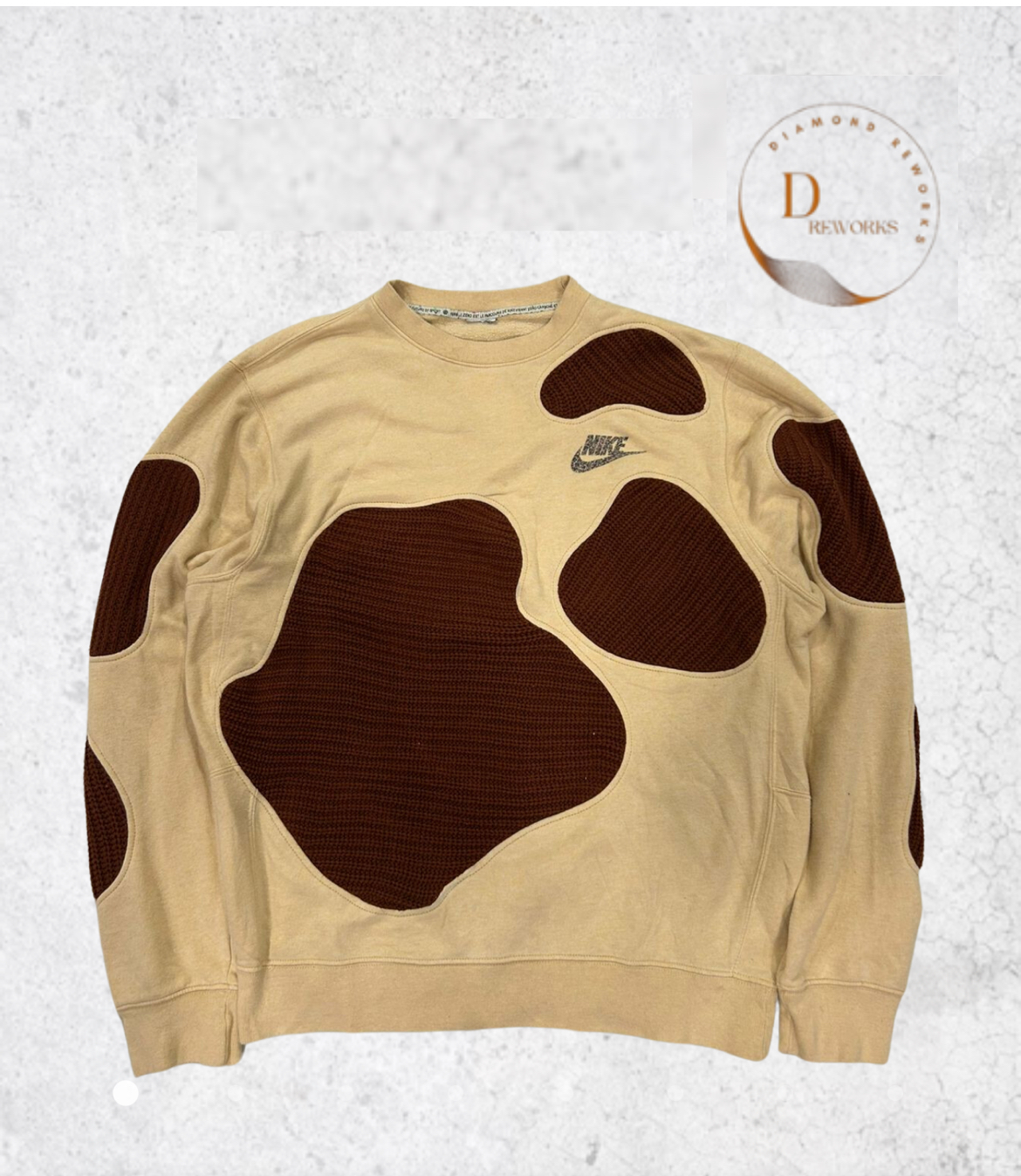 Upcycled Branded Bacteria Style Sweatshirt